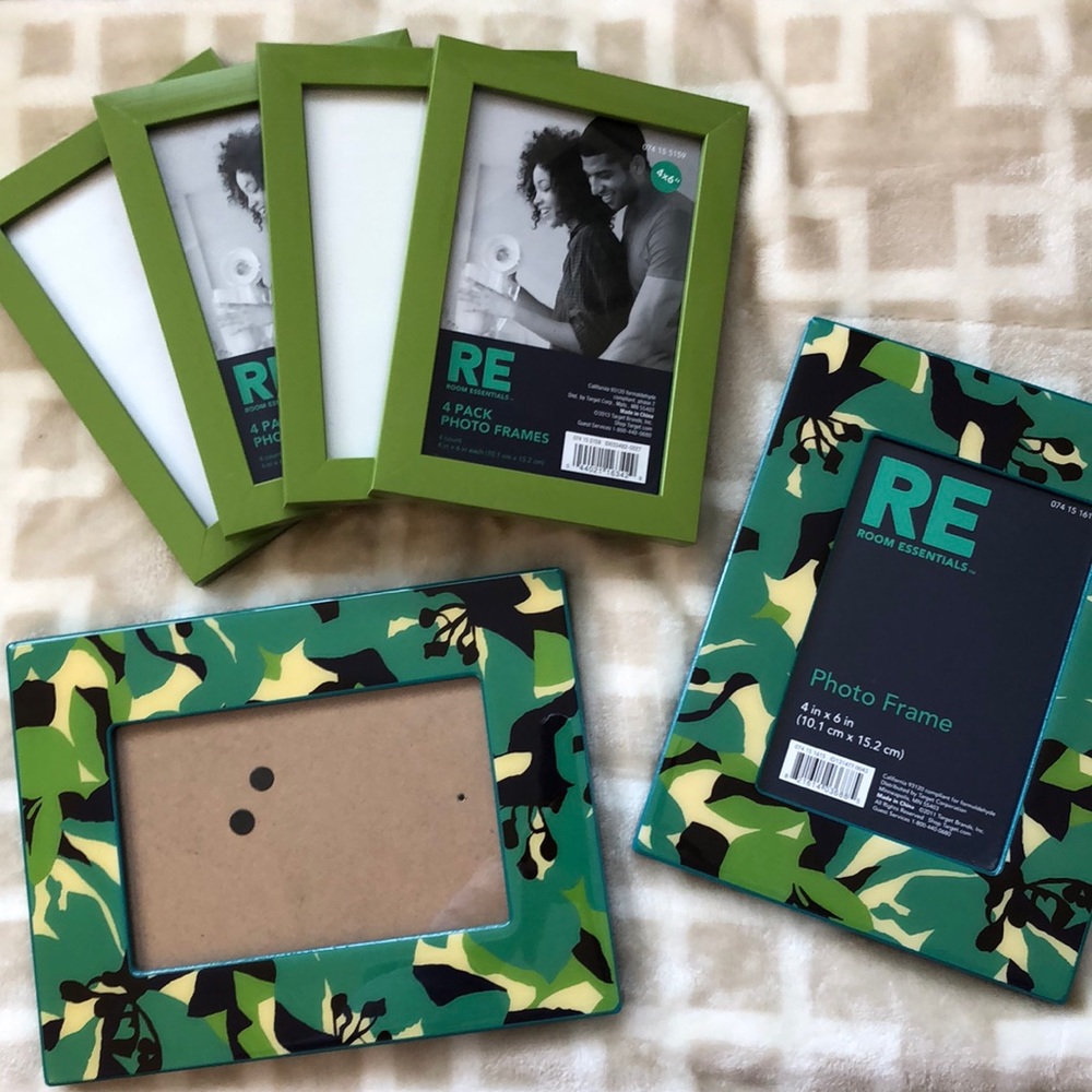 Green and Blue Photo Frame Lot - DONATING 7/24